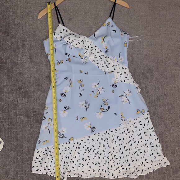 Very Cute Cooper & Ella Flower Print Ruffle Spaghetti Strap Dress Size Small - Picture 7 of 10